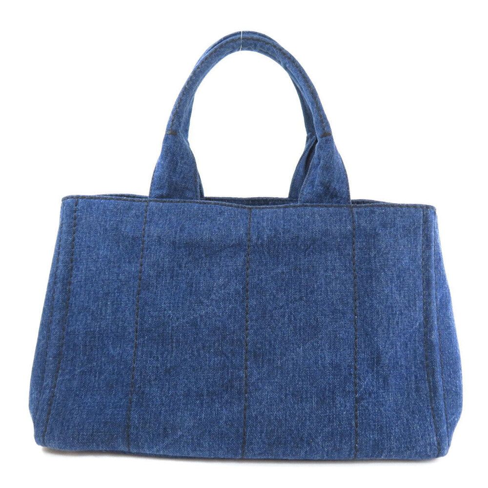 Prada Denim Tote Canapa Bag